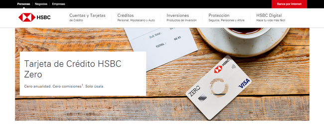 Tarjeta de Crédito HSBC Zero: Cómo es, sus ventajas y requisitos