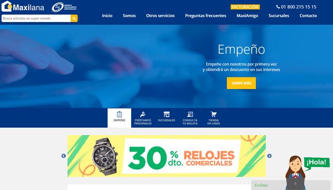 Maxilana es préstamo al instante mediante el servicio de empeño