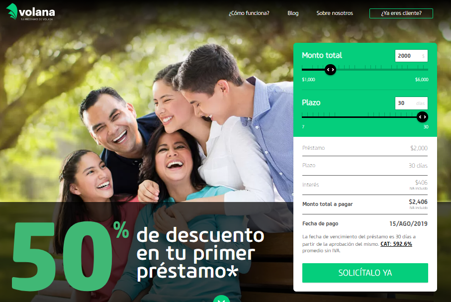 Volana préstamos rápidos: Información y Opiniones